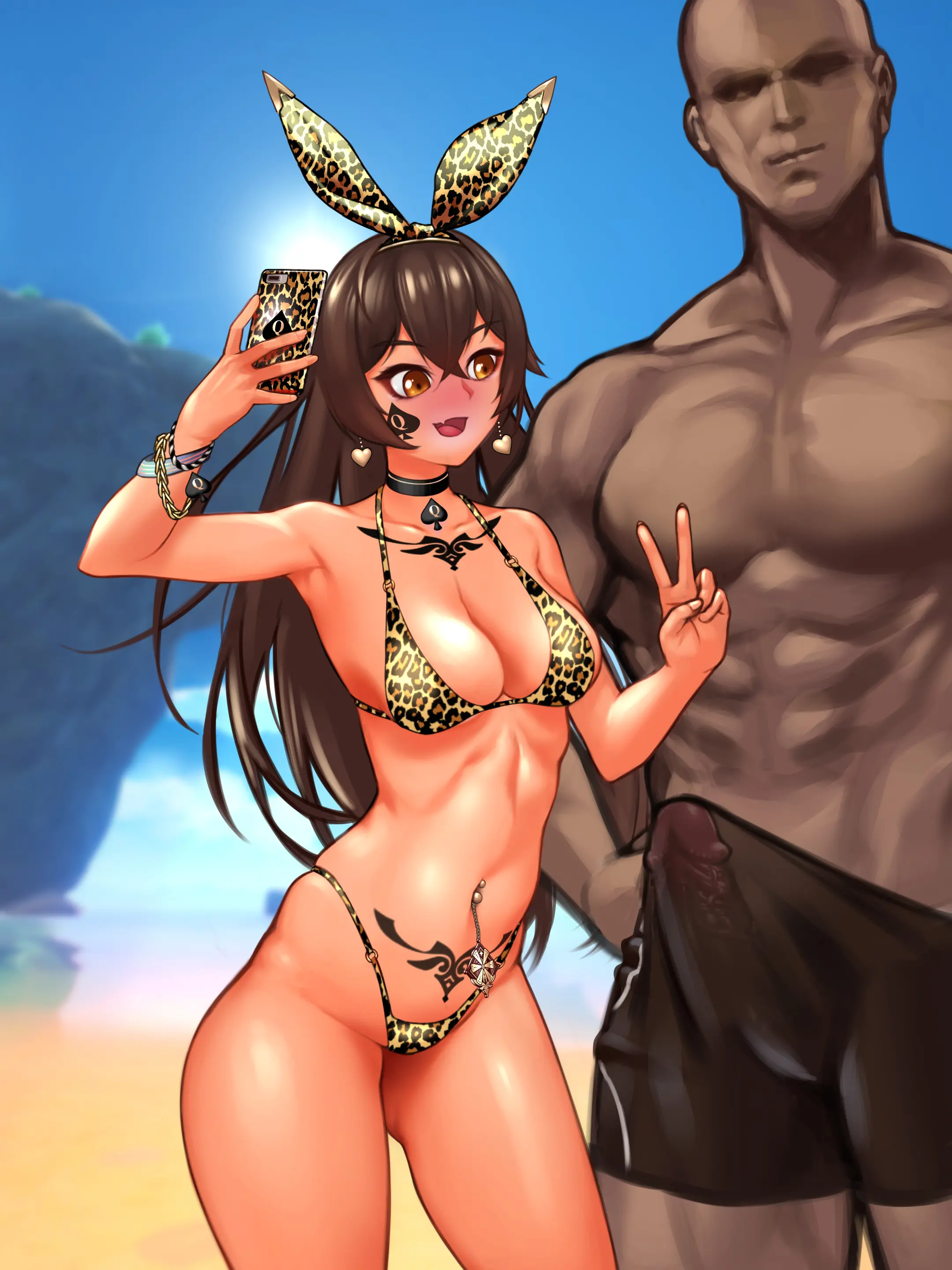 Genshin_Amber_Swimsuits (Decensored)